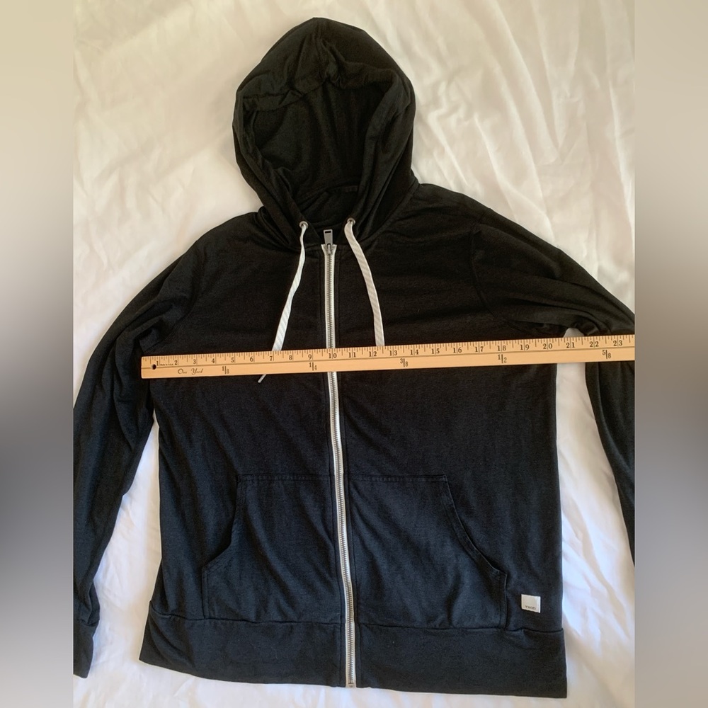 Vuori Halo Performance Full Zip Hoodie | Black | Size Large | DreamKnit™ - Picture 6 of 12